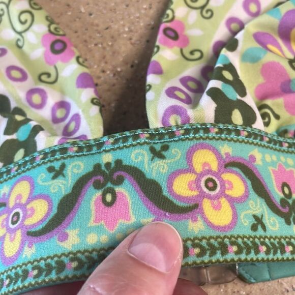 Vintage Y2K (2005) Victoria's Secret boho print bikini top sz L - Picture 10 of 10